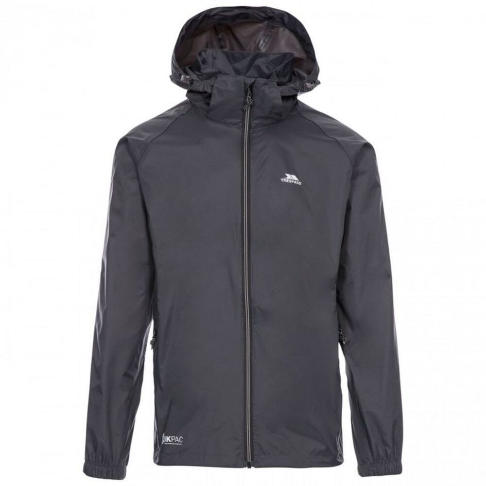 Trespass Qikpac X Unisex Packaway Jacket / Flint